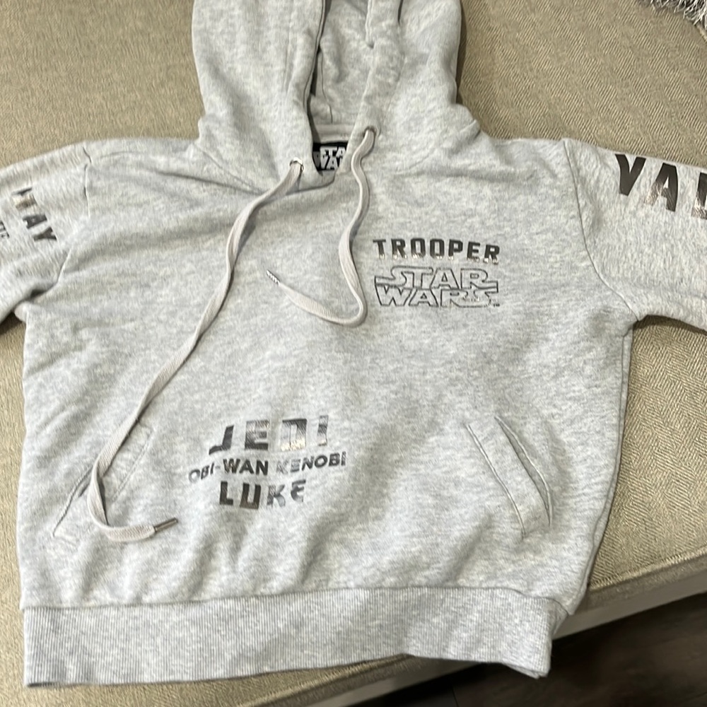 Star Wars Cropped Sweatshirt Juniors Sm NWOT